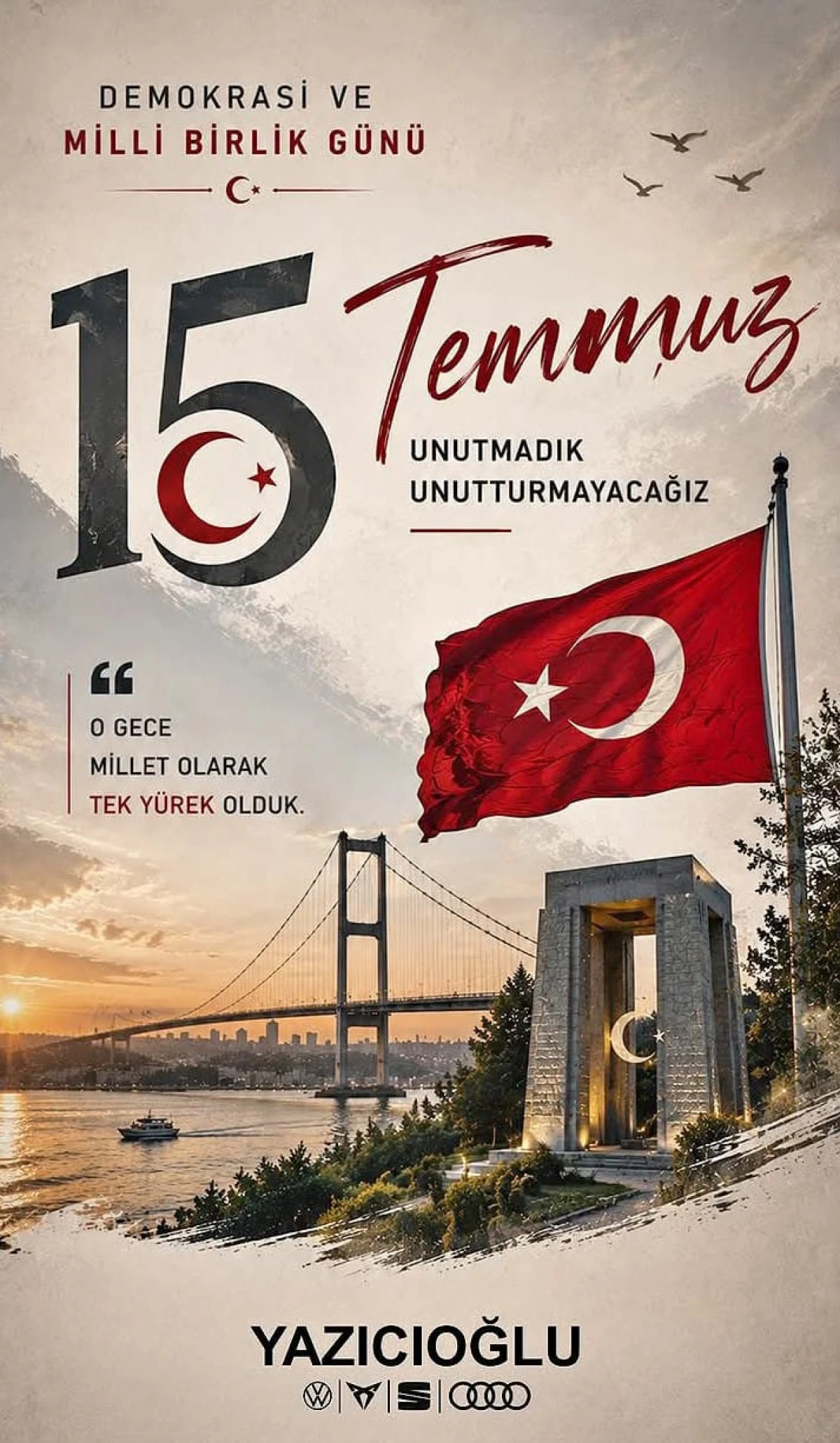 15 TEMMUZ   KUTLAMASI 