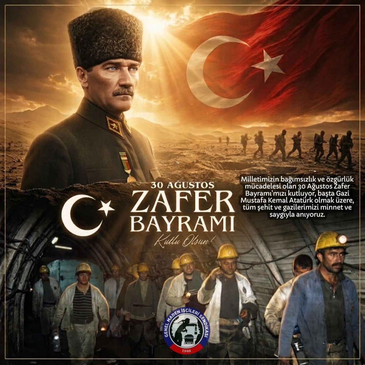 &ldquo;30 AĞUSTOS ZAFER BAYRAMIMIZ KUTLU OLSUN&rdquo;