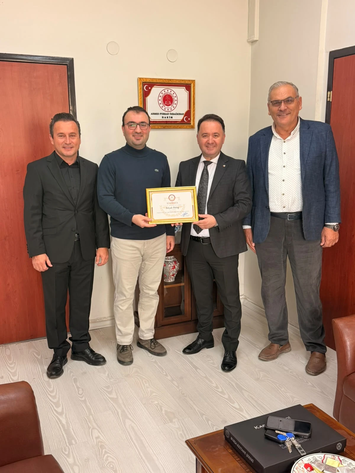 ALAPLI TSO BAŞKANIMIZ SEL&Ccedil;UK OKTAY MAZBATASINI ALDI