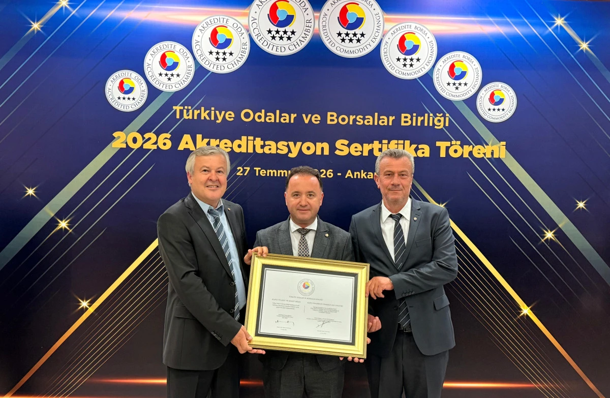 Alaplı TSO, TOBB Akreditasyon Sertifikasını Teslim Aldı