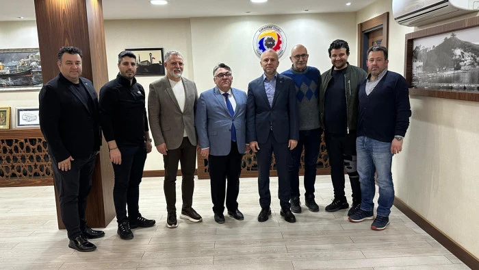 BAŞKAN KELEŞ  PROF. DR. İSMAİL HAKKI &Ouml;Z&Ouml;L&Ccedil;ER, NEZAKET ZİYARETİNDE BULUNDU.