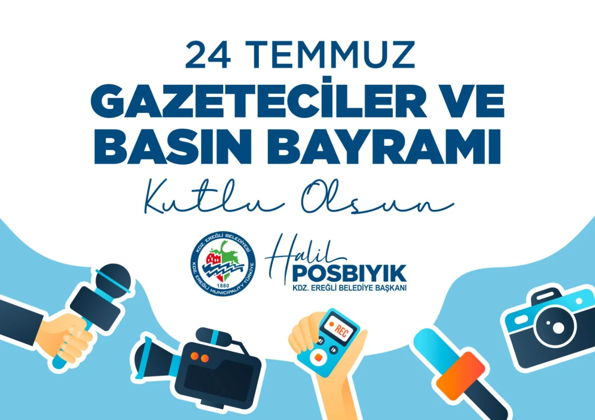     BAŞKAN POSBIYIK'TAN 24 TEMMUZ GAZETECİLER VE BASIN BAYRAMI MESAJI