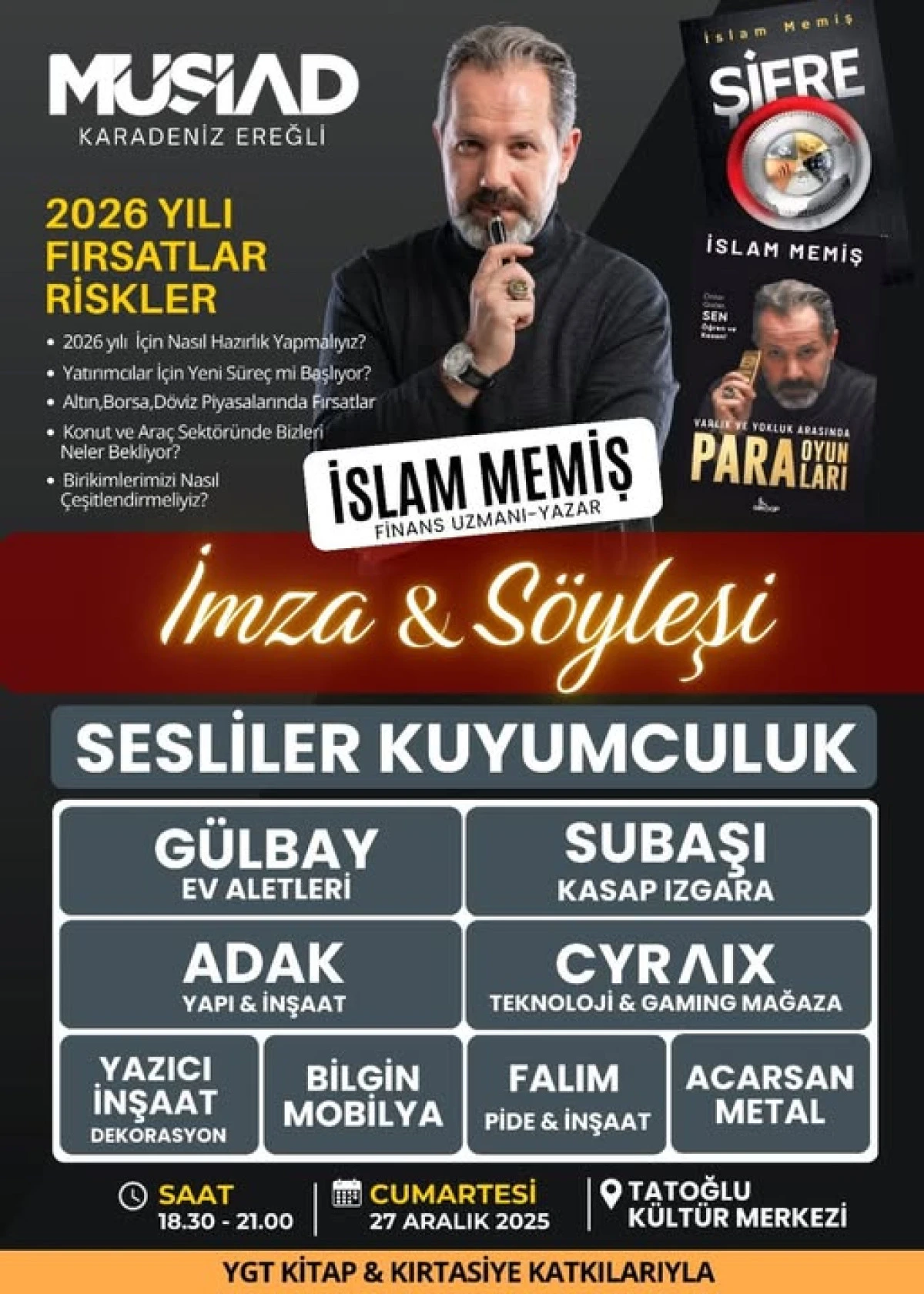 DAVETLİSİNİZ  GİRİŞLER &Uuml;CRETSİZDİR 