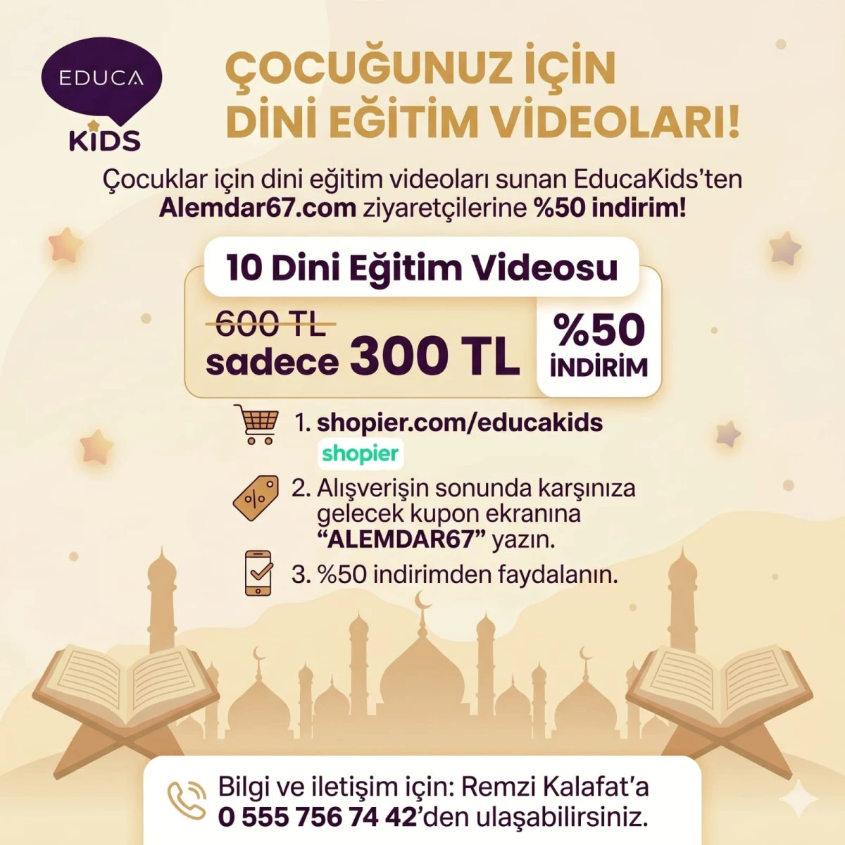 EducaKids&rsquo;ten Alemdar67 Okurlarına %50 İndirim