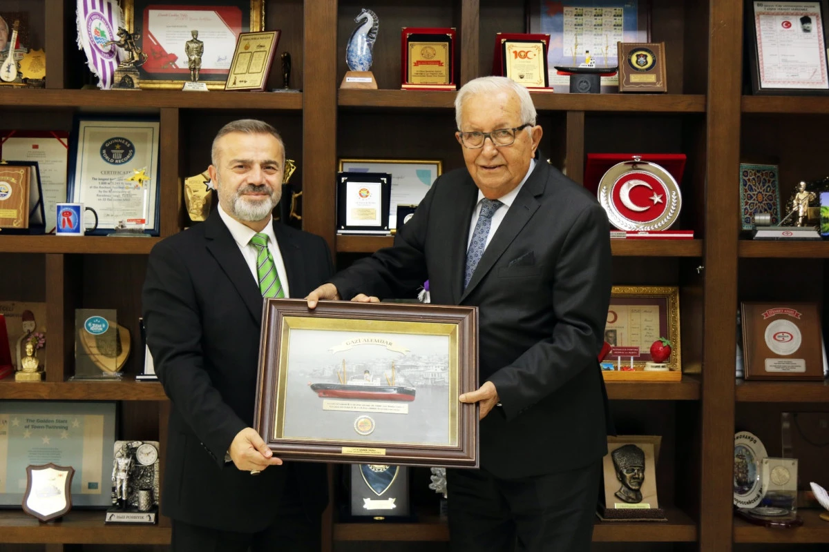 ERDEMİR GENEL MÜDÜRÜ ŞABAN YAZICI, BAŞKAN HALİL POSBIYIK’I ZİYARET ETTİ