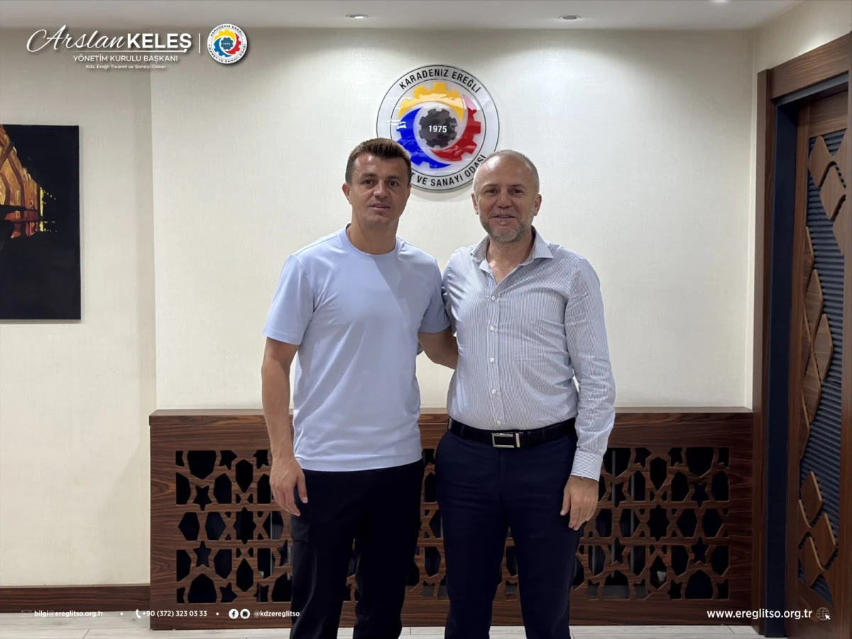 Fenerbah&ccedil;eli Futbolcu Orhan Şam&rsquo;dan Başkan Keleş&rsquo;e Ziyaret