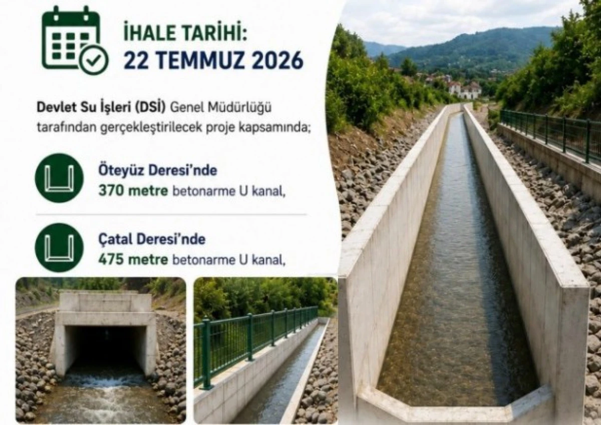 G&uuml;l&uuml;&ccedil;&rsquo;e DSİ&rsquo;den taşkın koruma yatırımı