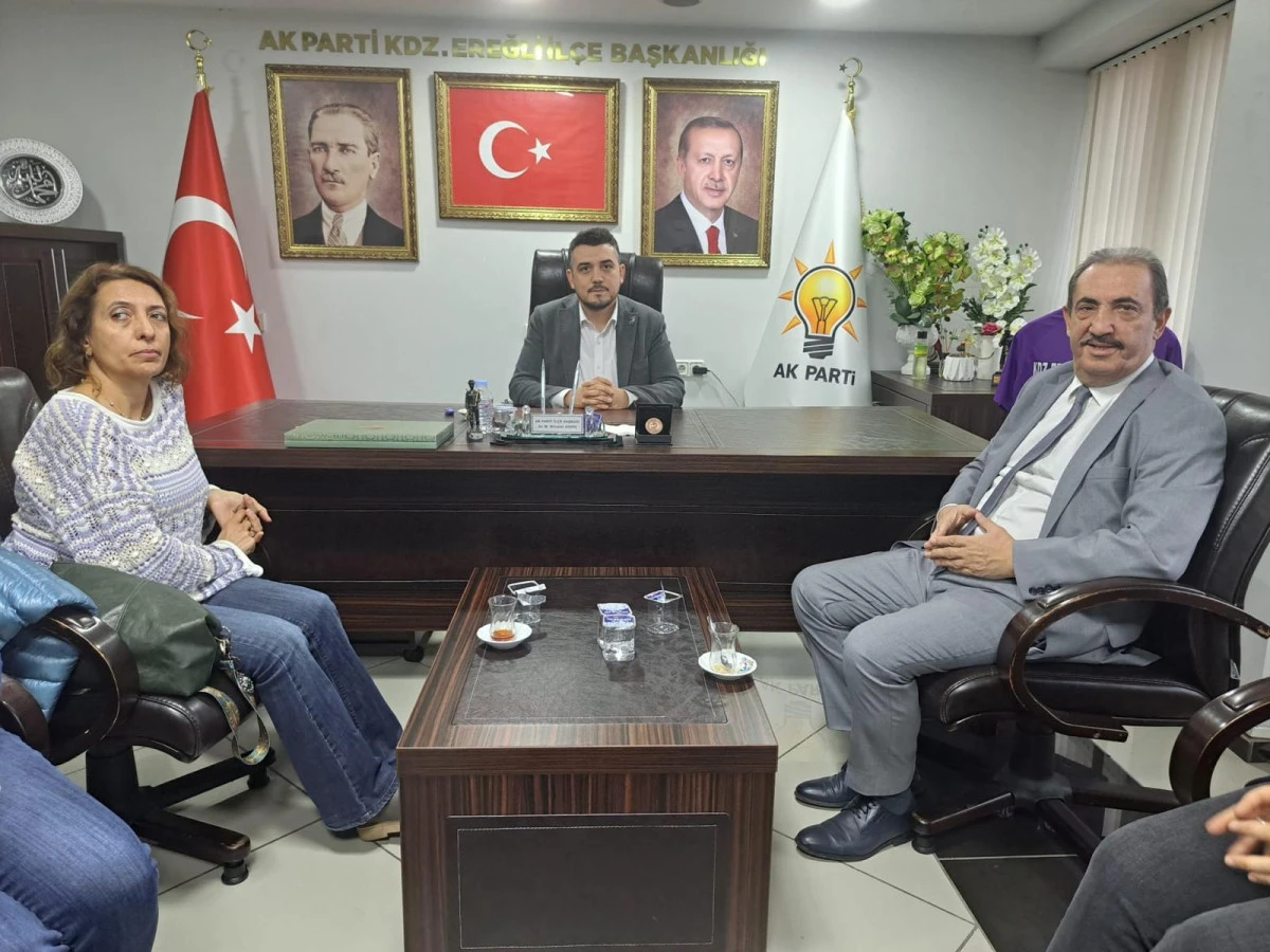 KDZ.EREĞLİ GAZETECİLER DERNEĞİ’NDEN AK PARTİ’YE ZİYARET