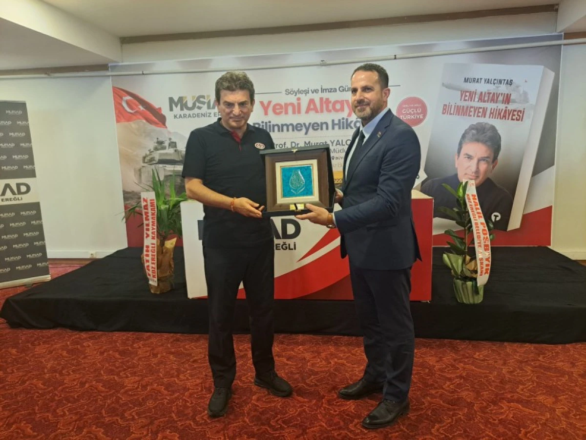Kdz.Ereğli&rsquo;de &ldquo;Yeni Altay&rdquo; s&ouml;yleşi ve imza g&uuml;n&uuml;ne yoğun ilgi