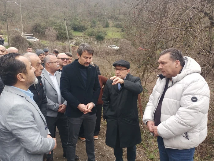 Milletvekili Ertuğrul, santral kurulacak alanı inceledi  Ertuğrul "İ&ccedil;me suyu tehlikeye girer"