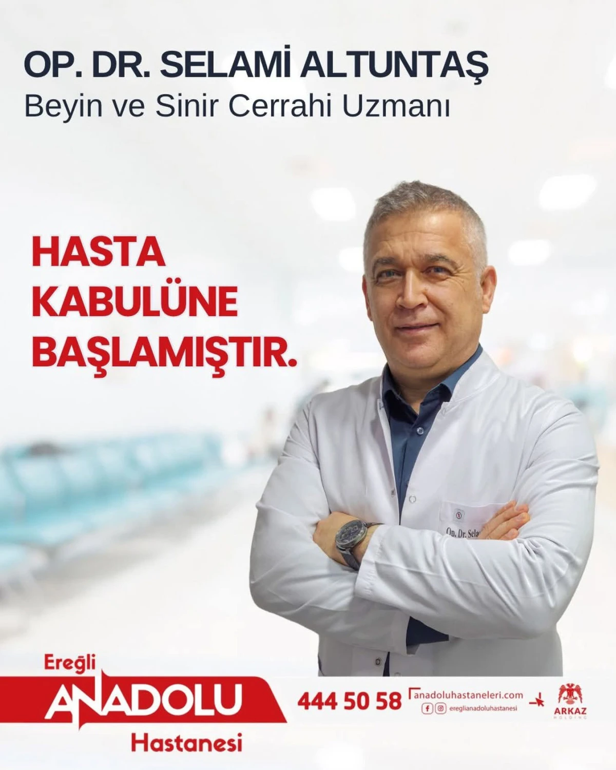 Op. Dr. Selami Altuntaş hasta kabul&uuml;ne başlamıştır.
