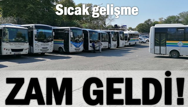 Toplu Taşıma Ücretlerine Zam Yapıldı.