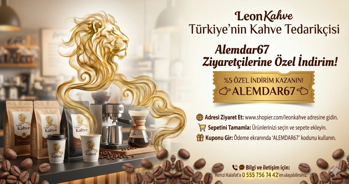 T&uuml;rkiye&rsquo;nin Kahve Tedarik&ccedil;isi LeonKahve&rsquo;den Alemdar67 Okurlarına &Ouml;zel İndirim Kampanyası