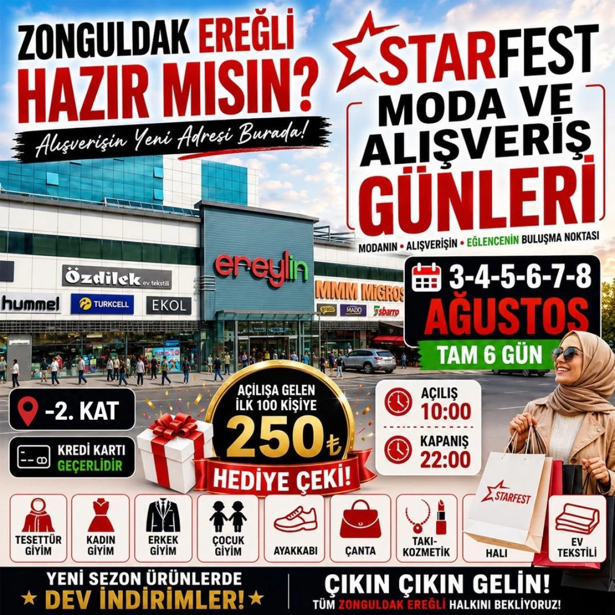 Zonguldak Ereğli&rsquo;de Yeni Alışveriş Adresi: Starfest A&ccedil;ılıyor